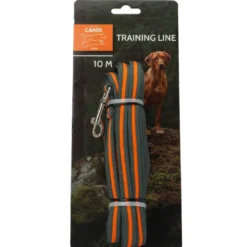 Outlet træningsline og sporline 10 m i grå og orange Hundesnor I Mange Varianter Og Materialer|Hundesnor Til Hvalpe