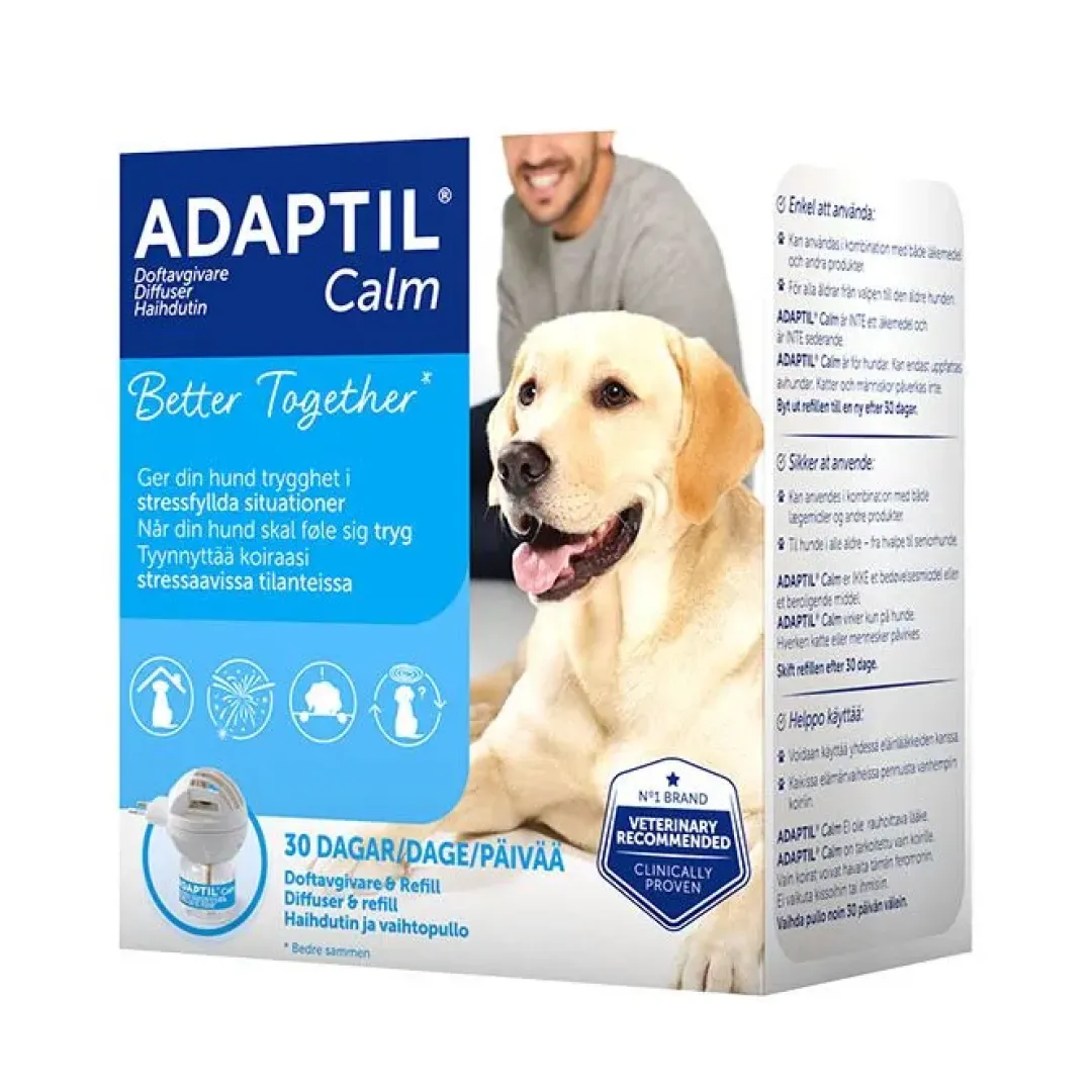 Calm Home Diffusor 48 ml til hund Plejemidler Til Hund Med Fokus På Sundhed Og Velvære|Pleje Af Hvalpe - Alt I Plejemidler Til Pels, Poter Og Hud