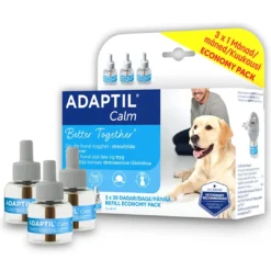 Hot Calm Home Refill 3 x 48 ml Plejemidler Til Hund Med Fokus På Sundhed Og Velvære|Pleje Af Hvalpe - Alt I Plejemidler Til Pels, Poter Og Hud