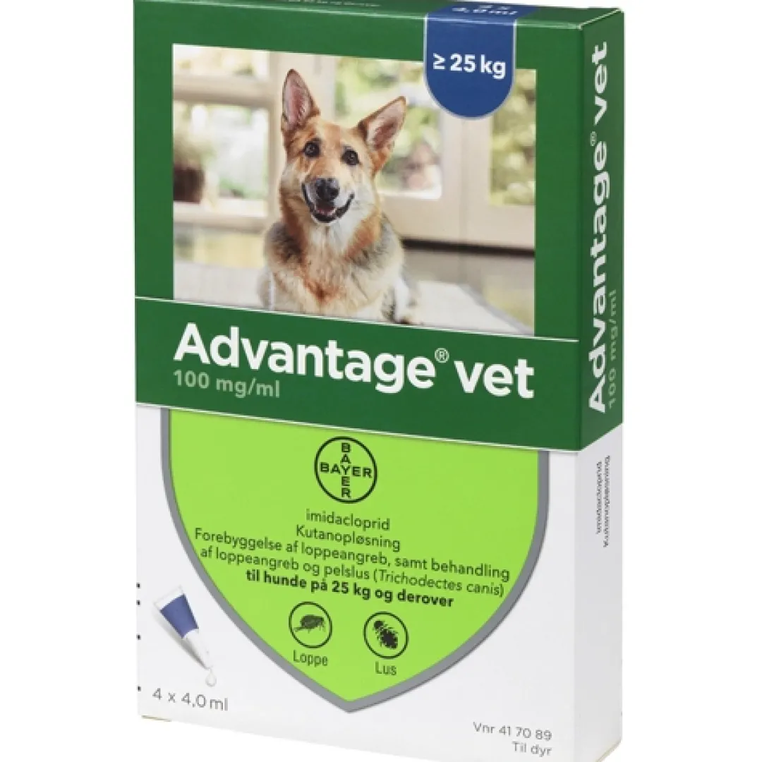 Sale Advantage pour-on Vet til hund 25-40 kg Plejemidler Til Hund Med Fokus På Sundhed Og Velvære