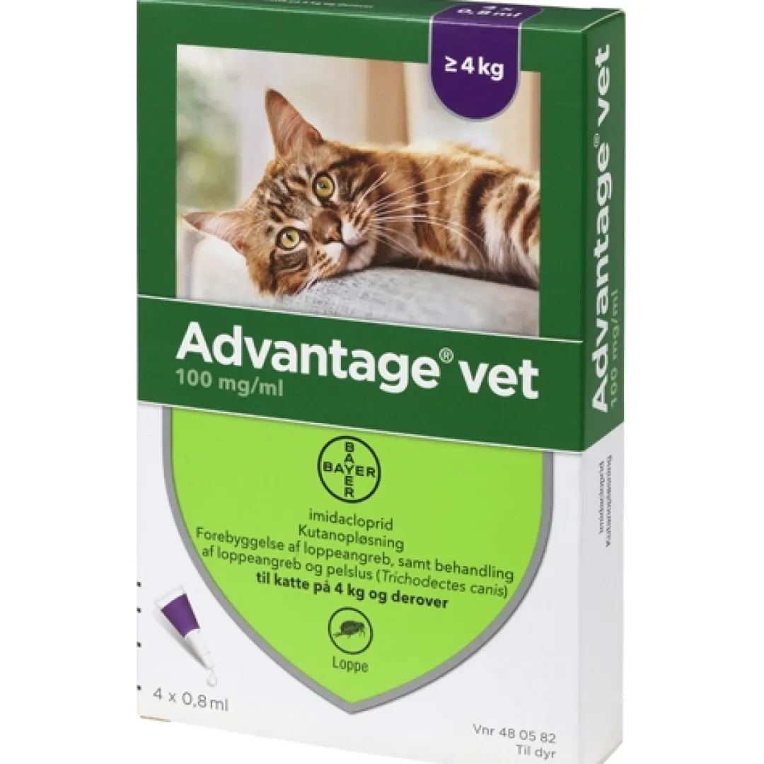Best Advantage til kat 0,8 ml over 4 kg Plejemidler Til Katte|Pleje Og Trivsel Til Killinger - Sundhed Pels Og Velvære