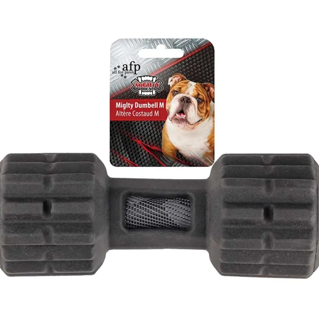 Hot AFP Apportbuk Mighty Rex Dumbell M 17,5x7,5x7,5 cm Hundelegetøj Til Alle Hunde Leg Og Aktivering Året Rundt|Legetøj Til Hvalpe - Sjov Leg, Aktivering Og Tryghed Fra Første Dag