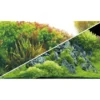 Akvariebaggrund Beplantet flod / Grønne klipper (50 cm høj) 120 cm Akvariebaggrunde