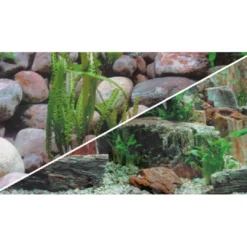Online Akvariebaggrund Sten 1/2 (50 cm høj) 120 cm Akvariebaggrunde