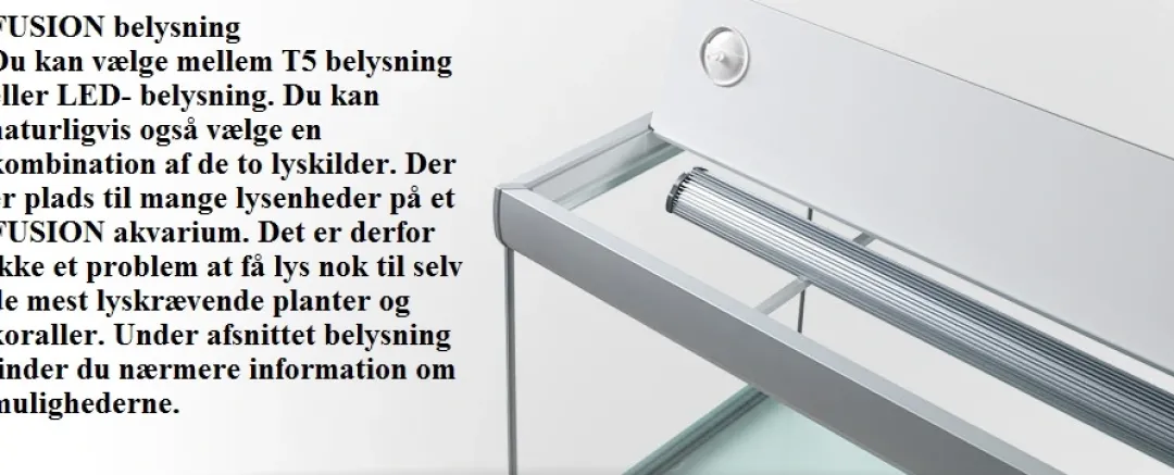 Outlet Fusion 720 liter akvarium Akvarier