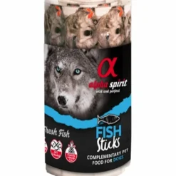 Hot Fish Sticks 16 stk - kornfri hundesnacks med frisk fisk Hundeguf Og Tyggeben Til Hunde