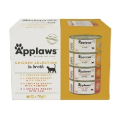 Discount Applaws Kattevådmad Kyllingekasse 12 x 70 g Kattefoder & Snacks