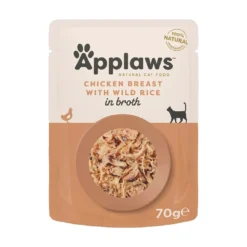 Best Applaws Kattevådmad Kylling og Vilde ris 70 g (pouch) Kattefoder & Snacks