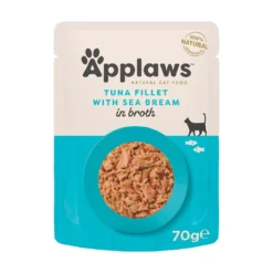 New Applaws Kattevådmad Tunfillet & Havbars 70 g (pouch) Kattefoder & Snacks
