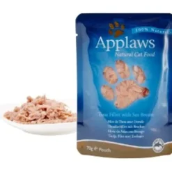 New Applaws Kattevådmad Tunfillet & Havbars 70 g (pouch) Kattefoder & Snacks