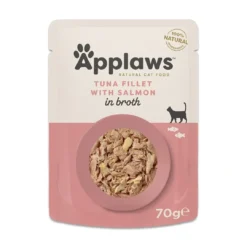 Discount Applaws Kattevådmad Tun og laks i bouillon 70 g Kattefoder & Snacks