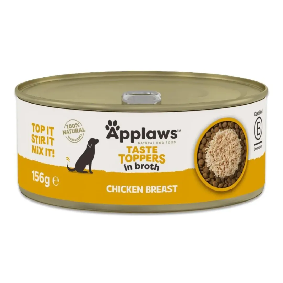 Discount Applaws multipack kylling i bouillon 8x156 gram Hundefoder