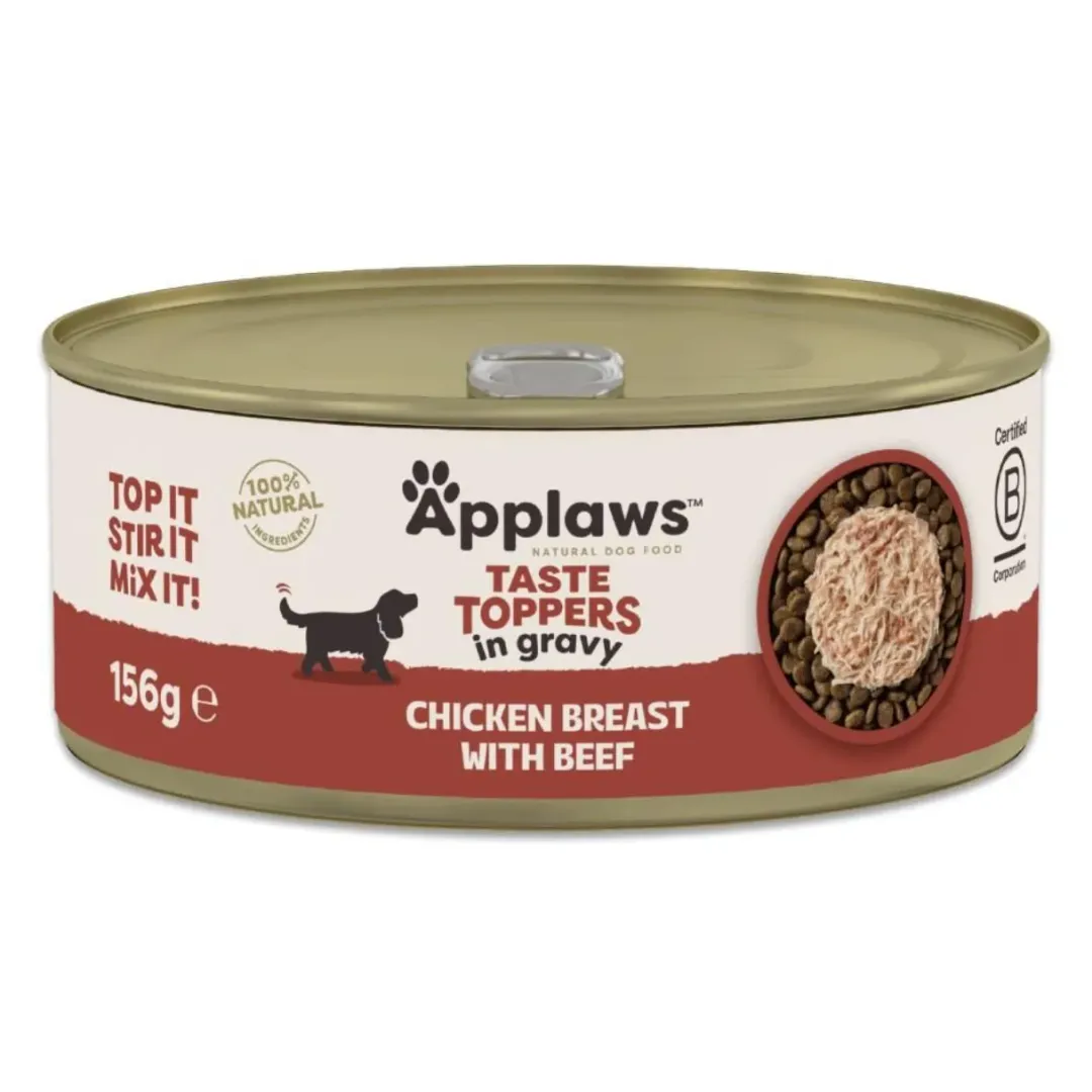 Hot Applaws multipack kylling i sovs 8x156 gram Hundefoder