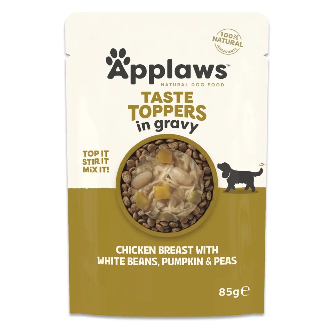 Outlet Applaws vådfoder kylling og grønt i sovs 85 g Hundefoder