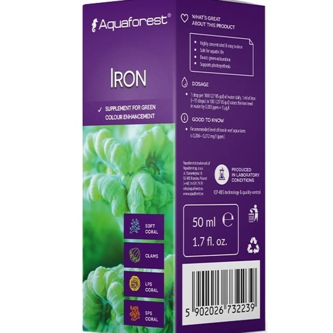 Best Jern 50 ml (Iron) udløbet feb md Vandbehandlingsprodukter Til Saltvandsakvarier