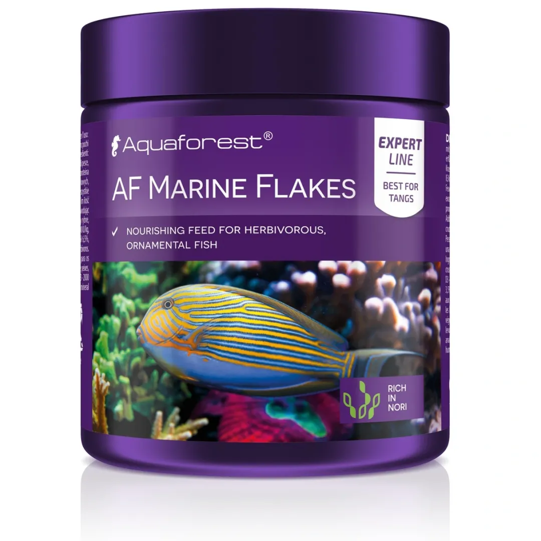 Online Marine Flakes - Saltvands fiskefoder i flager Fiskefoder Til Saltvandsfisk