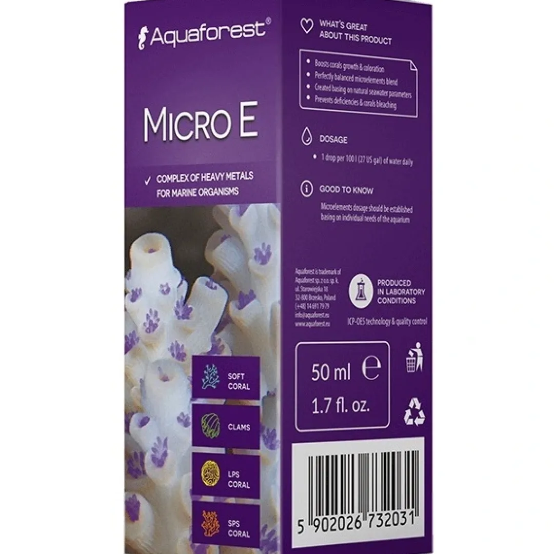 Clearance Micro E 50 ml Vandbehandlingsprodukter Til Saltvandsakvarier