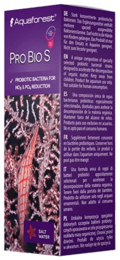 Discount Pro Bio S 10 ml (Bionedbrydning) Vandbehandlingsprodukter Til Saltvandsakvarier