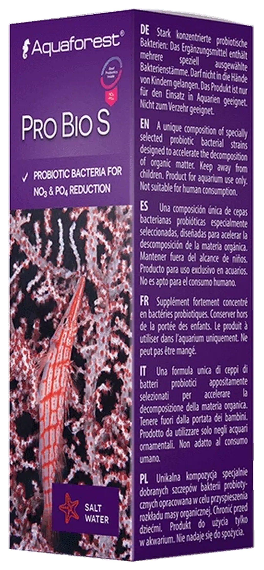 Discount Pro Bio S 10 ml (Bionedbrydning) Vandbehandlingsprodukter Til Saltvandsakvarier