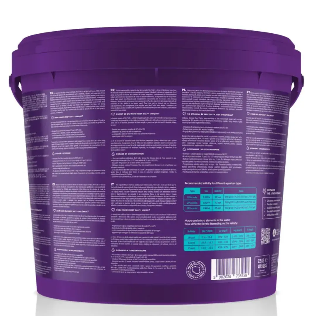 Clearance Reef Salt Plus 22 kg Spand Vandbehandlingsprodukter Til Saltvandsakvarier