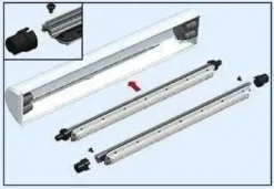 Best AquaRay T8 endestykker (aquabeam) Lamper Til Saltvandsakvarier|Akvarielamper