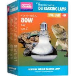 New D3 Basking Lamp UV reptil pære 80 w Terrarielysstofrør, Pærer Og Varme