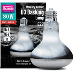 New D3 Basking Lamp UV reptil pære 80 w Terrarielysstofrør, Pærer Og Varme