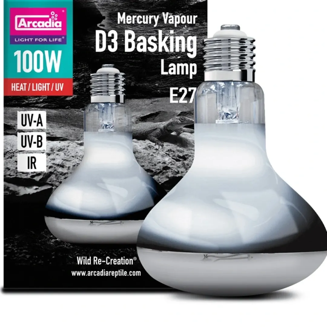 Discount D3 Basking Reptile Lamp UVB Kompakt pære 100 w Terrarielysstofrør, Pærer Og Varme