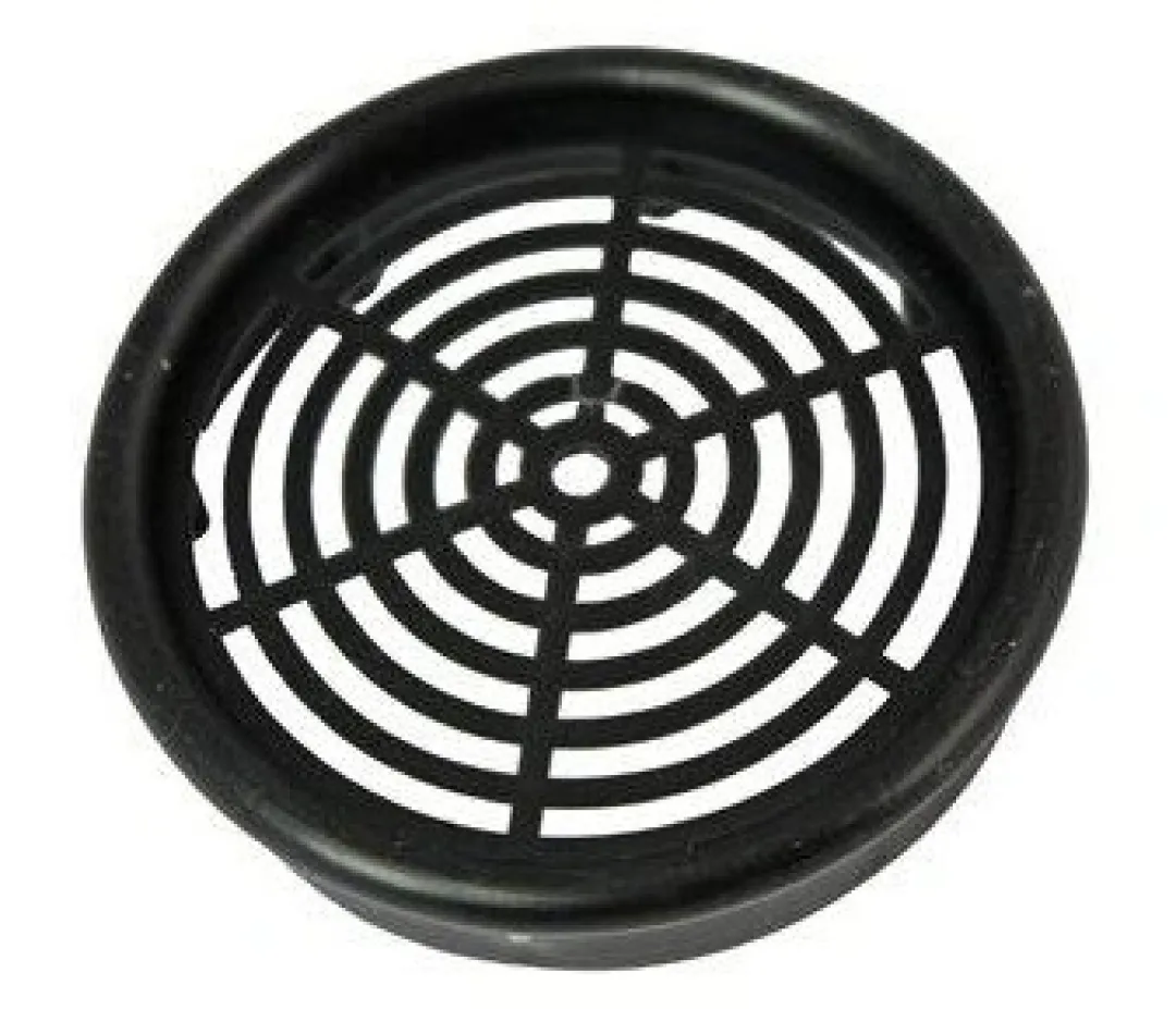 Outlet Rund Rist (Gitter) i Sort Ø 60 mm Akvariebaggrunde