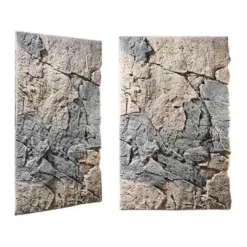 New Slim-Line 80 B Basalt Granit (50x80 cm) Akvariebaggrunde|Dekoration Til Terrarier