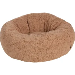 New Basket Felpa rund hundeseng 45x45x23 cm mocha Killingesenge Og Afslapningspladser - Trygge Hvilepladser Til Små Katte|Hundesenge Og Kurve Til Hunde - Bløde Og Komfortable