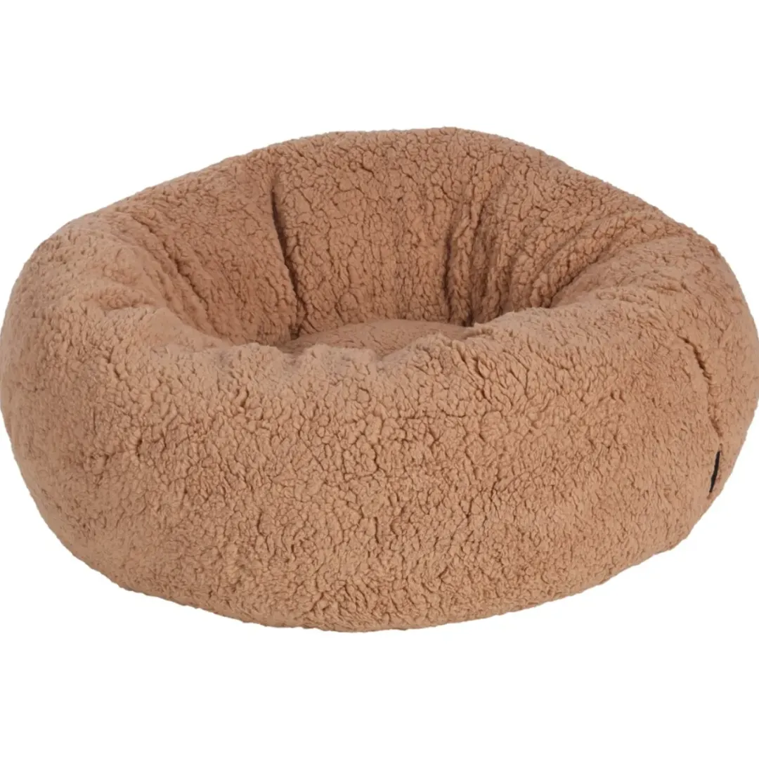 New Basket Felpa rund hundeseng 45x45x23 cm mocha Killingesenge Og Afslapningspladser - Trygge Hvilepladser Til Små Katte|Hundesenge Og Kurve Til Hunde - Bløde Og Komfortable