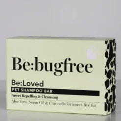 Clearance Be Bugfree Be Loved Shampoo Bar 110 g Plejemidler Til Hund Med Fokus På Sundhed Og Velvære