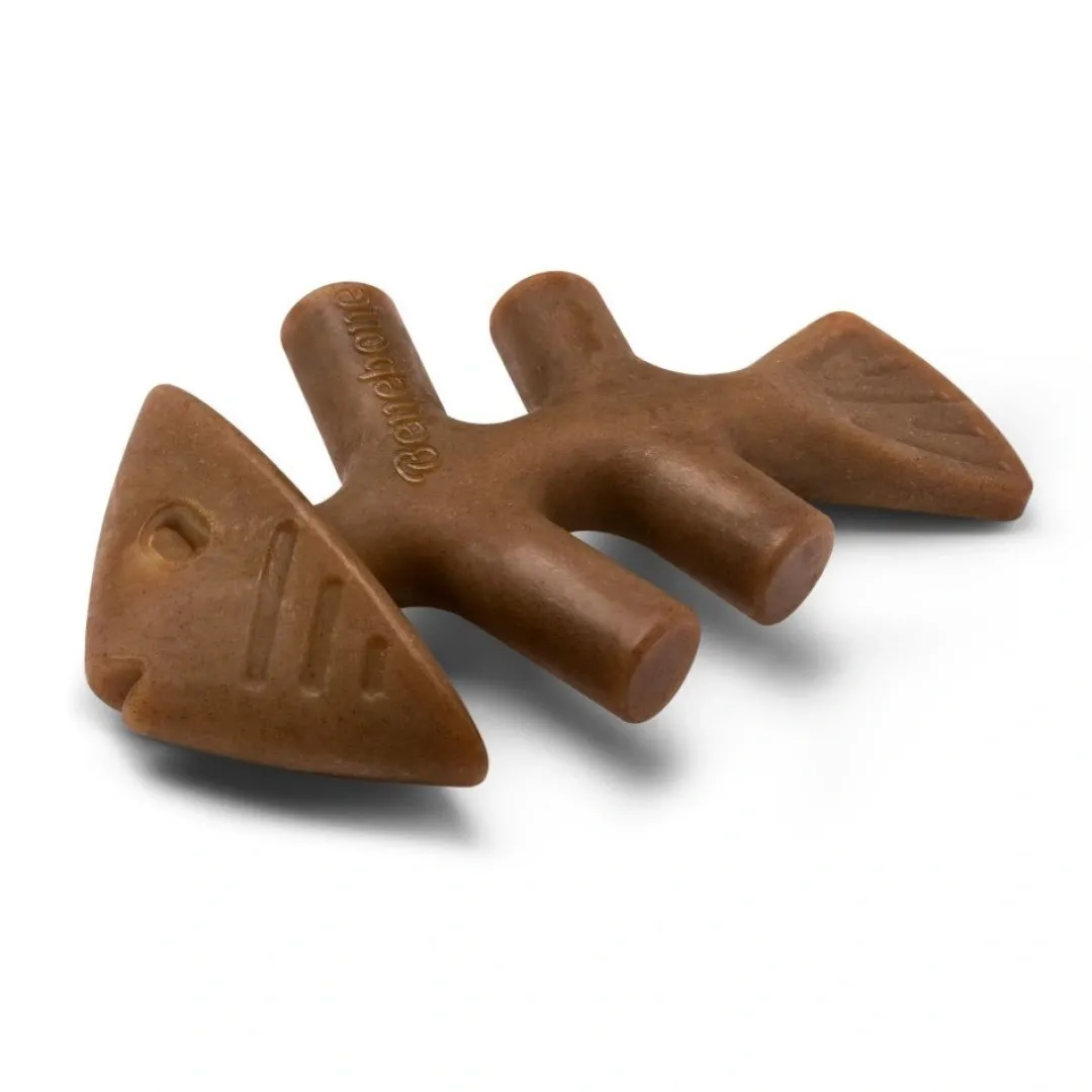 Sale Fishbone Stor 21 cm - tyggeben med laksesmag Hundelegetøj Til Alle Hunde Leg Og Aktivering Året Rundt