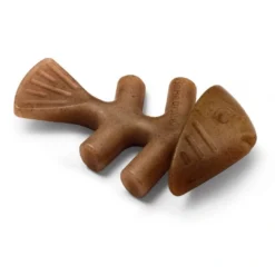 New Fishbone S - tyggeben med laksesmag Hundelegetøj Til Alle Hunde Leg Og Aktivering Året Rundt
