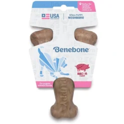 Puppy Wishbone Bacon S - hvalpe tyggeben med bacon Hundelegetøj Til Alle Hunde Leg Og Aktivering Året Rundt|Legetøj Til Hvalpe - Sjov Leg, Aktivering Og Tryghed Fra Første Dag