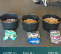 Sale Über papirstrøelse 36 L pink og hvid Bundlag Til Gnavere & Kaniner