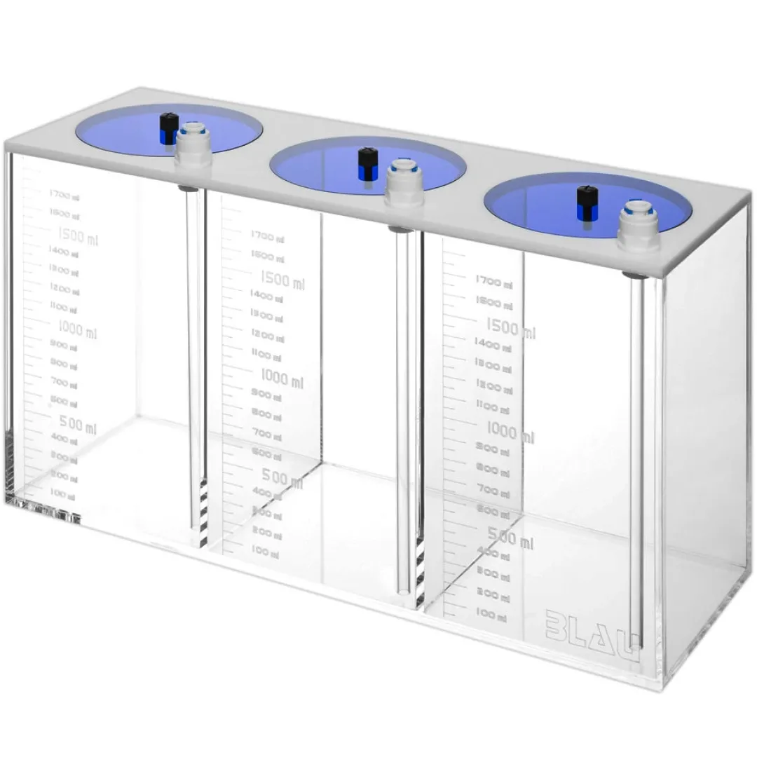 Hot Blau Acrylic akvariebeholder til Flydende væsker 3 x 1,5 l Akvariecomputere|Vandbehandlingsprodukter Til Saltvandsakvarier