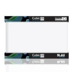 Clearance Blau CUBIC Panorama akvarium Nano Akvarium 28 L Optiwhite glas (40x25x28) Akvarier