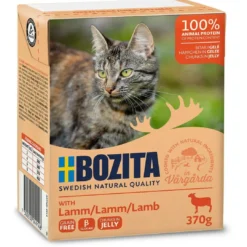 Best Bozita Kattefoder Bidder i Gele med Lam 370 gram Kattefoder & Snacks