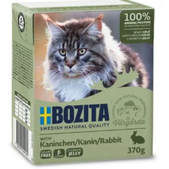 Online Bozita Kattefoder Bidder i Gele med Kanin 370 gram Kattefoder & Snacks
