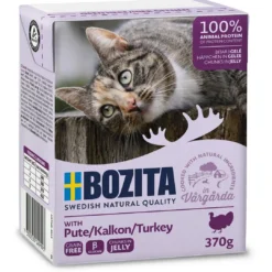 Online Bozita Kattefoder Bidder i Gele med Kalkun 370 gram Kattefoder & Snacks
