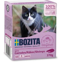 New Bozita Kattefoder Bidder i Sovs med Rejer 370 gram Kattefoder & Snacks