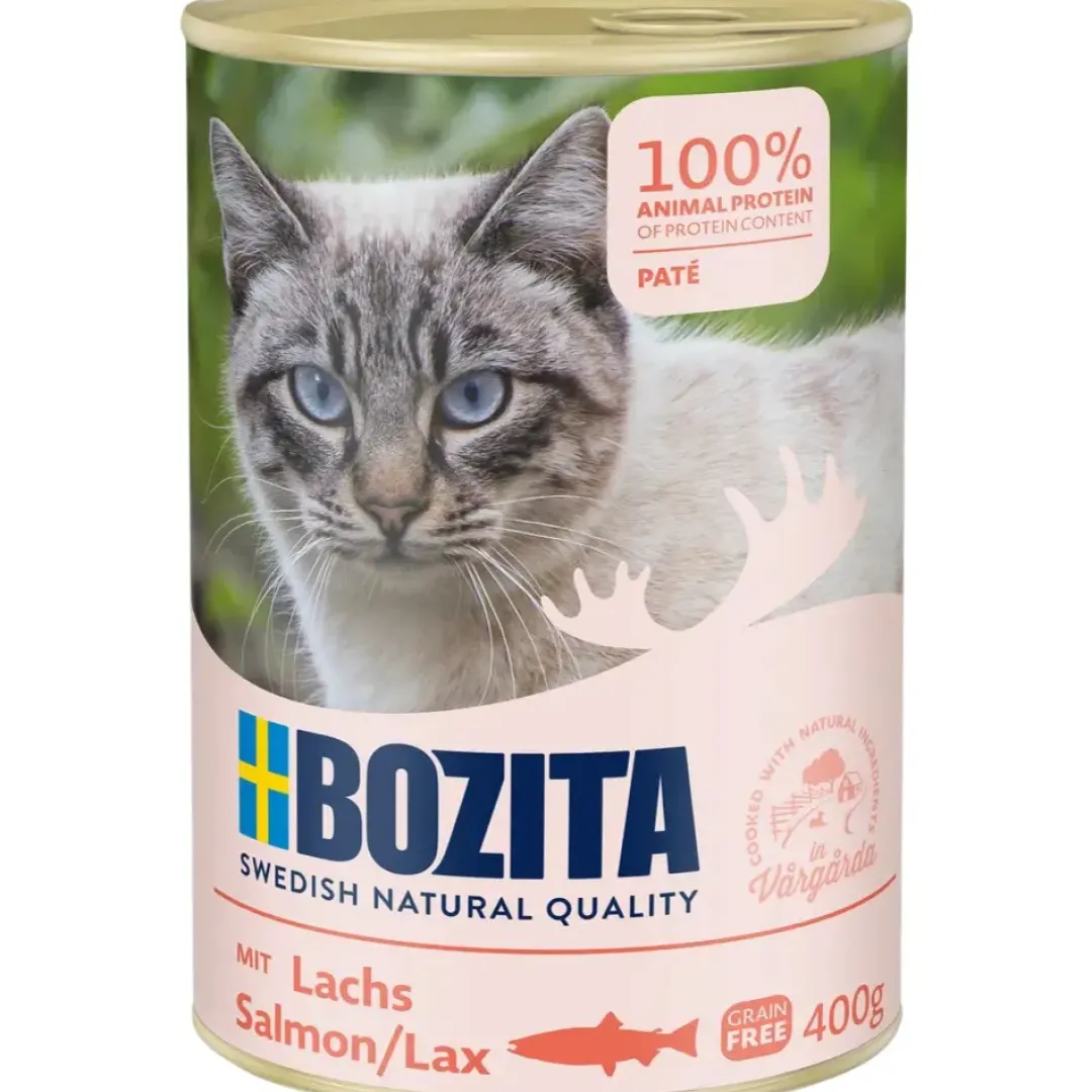 Hot Bozita Kattefoder Pate 400g Laks Kattefoder & Snacks