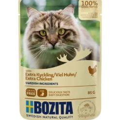 Best Bozita kattefoder pose 85g ekstra kylling sovs Kattefoder & Snacks