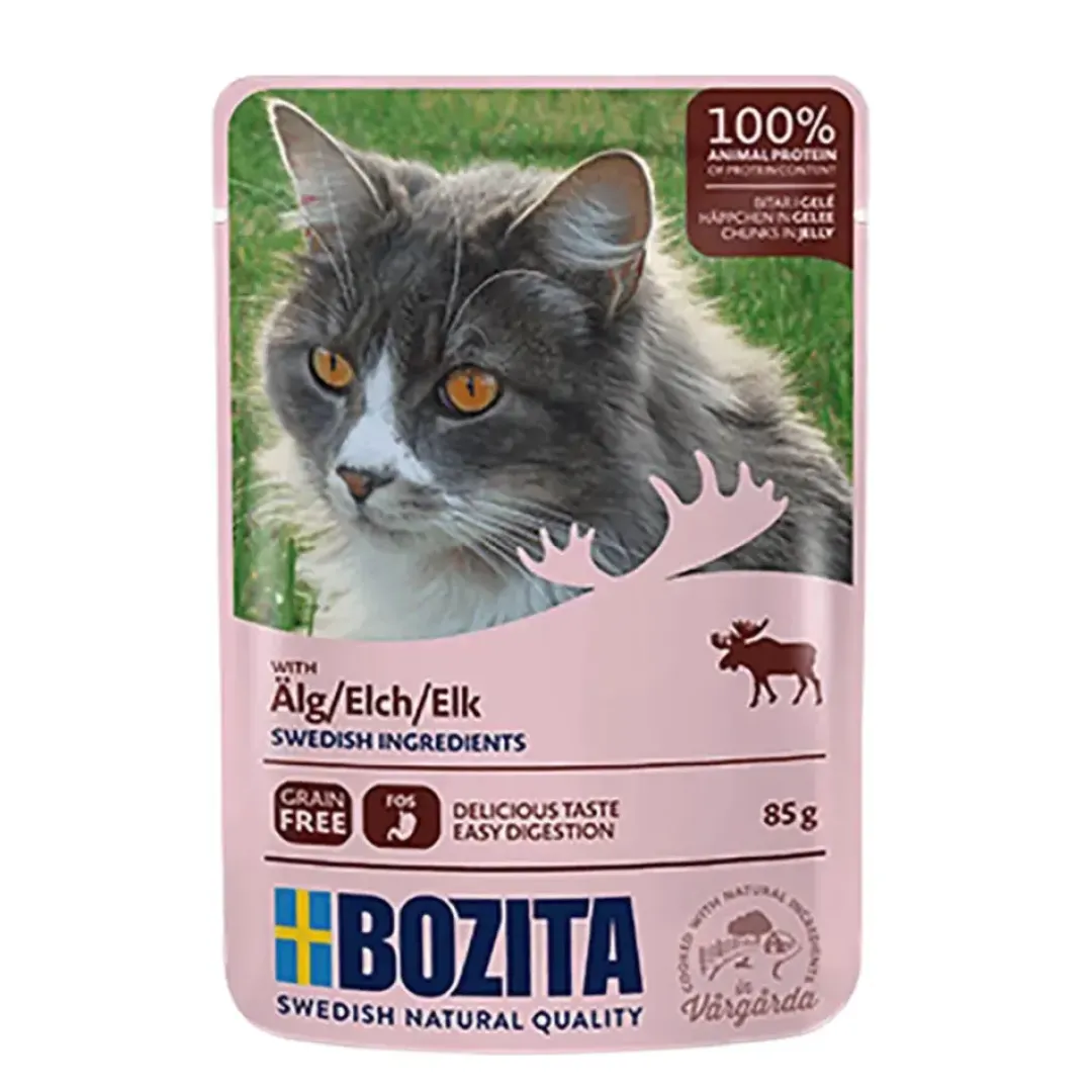 Discount Bozita Kattefoder pose 85g Elg gele Kattefoder & Snacks