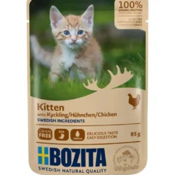 Clearance Bozita Kattefoder pose 85g killing kylling sovs Killingefoder - Sundt Kattefoder Til Killinger I Alle Racer|Kattefoder & Snacks