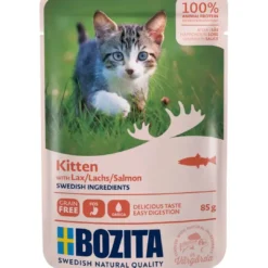 Discount Bozita Kattefoder pose 85g killing laks sovs Killingefoder - Sundt Kattefoder Til Killinger I Alle Racer|Kattefoder & Snacks