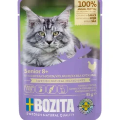 Outlet Bozita Kattefoder pose 85g senior 8+ extra kylling sovs Kattefoder & Snacks