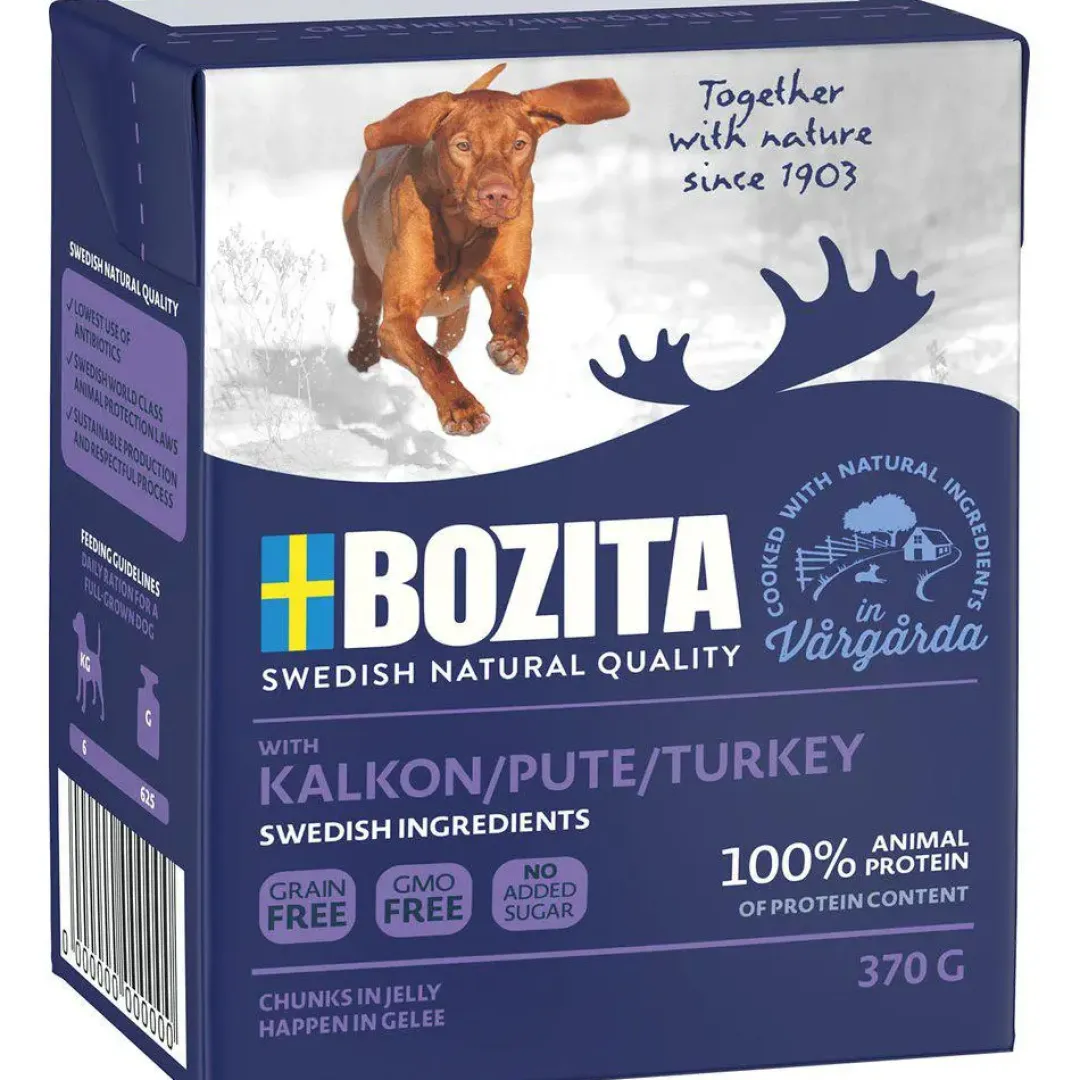 Discount Bozita Naturals kalkun 370 g - Skånsomt og velsmagende Hundefoder